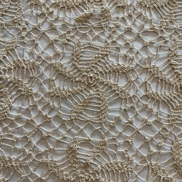 This is a beautiful, rare, long handmade crochet rectangular tablecloth that showcases the beautiful craftsmanship of...