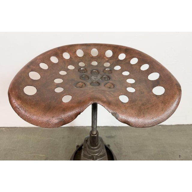 Vintage Industrial Swivel Chair, 1950s For Sale - Image 6 of 18