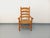Wood Vintage Armchair in Beech Wood and Straw, 1960s For Sale - Image 7 of 11