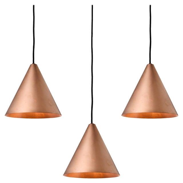 Hans-Agne Jakobsson Raw Copper 'Tratten' Outdoor Pendant. An exclusive made for U.S. and UL listed authorized re-edition...