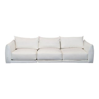 Maiden Home 3-Seat Sofa in White Upholstery For Sale