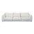 Maiden Home 3-Seat Sofa in White Upholstery For Sale