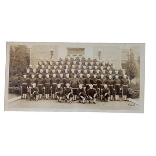 U S Navy Graduating Platoon Panoramic Photo Norfolk 1942 For Sale