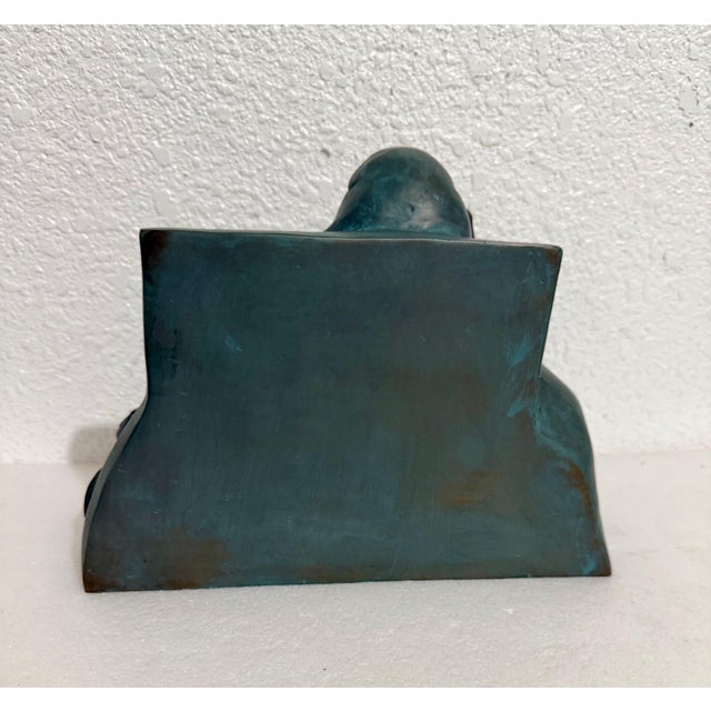 Ted Egri, Ted Egri Taos Modernist Judaica Cubist Bronze Sculpture Rabbi & Torah WPA Artist For Sale In Miami - Image 6 of 14