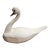 Vintage Hand Carved and Painted Solid Wood Carved Swan For Sale