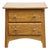 Ragazzi Furniture Solid Oak Early American Country 23" Two Drawer Nightstand - Made in Quebec For Sale