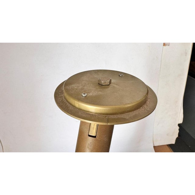 Large French Brass and Gilt Metal Fish Table Lamp, 1970s For Sale - Image 11 of 15