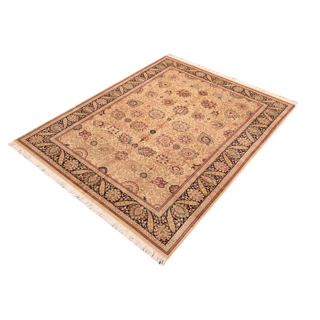 Designed with mesmerizing intricacy and gorgeous color palette, this hand-knotted masterpiece demonstrates the beauty and...
