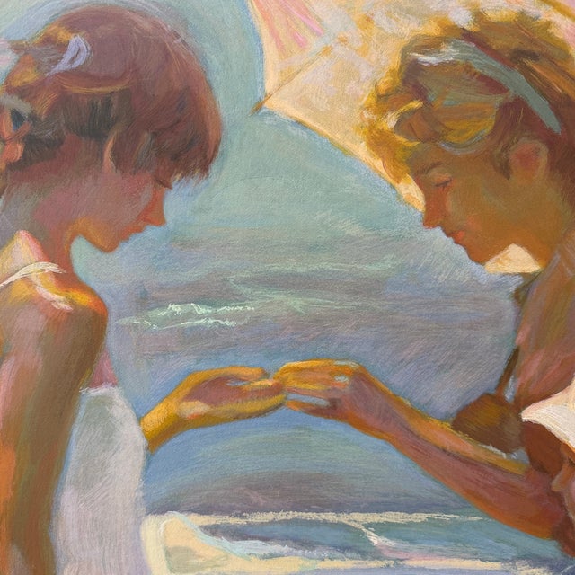 Friends-a Highly Collectible Original Print by Don Hatfield 1989 Printed With 200 Colors. For Sale - Image 4 of 12