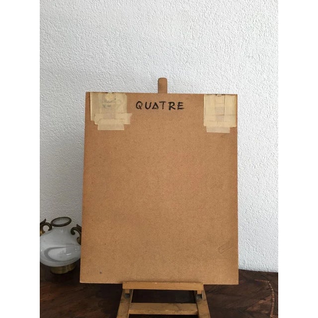 Xavier Albert Fiala, Quatre, Oil on Wood For Sale - Image 4 of 5