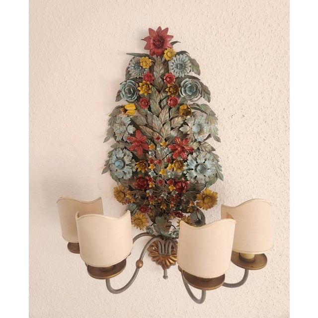 Large Vintage Ciani Firenze Wall Lamp, 1970s For Sale - Image 13 of 18
