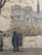 Traditional Tavík František Šimon Signed “Antiquarian Booksellers at Notre-Dame De Paris,” 1922 For Sale - Image 3 of 6