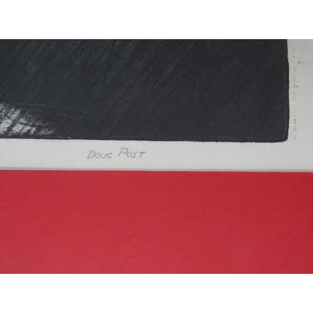 1970s Artist Self-Portrait Print by Doug Post, Framed For Sale In Denver - Image 6 of 10