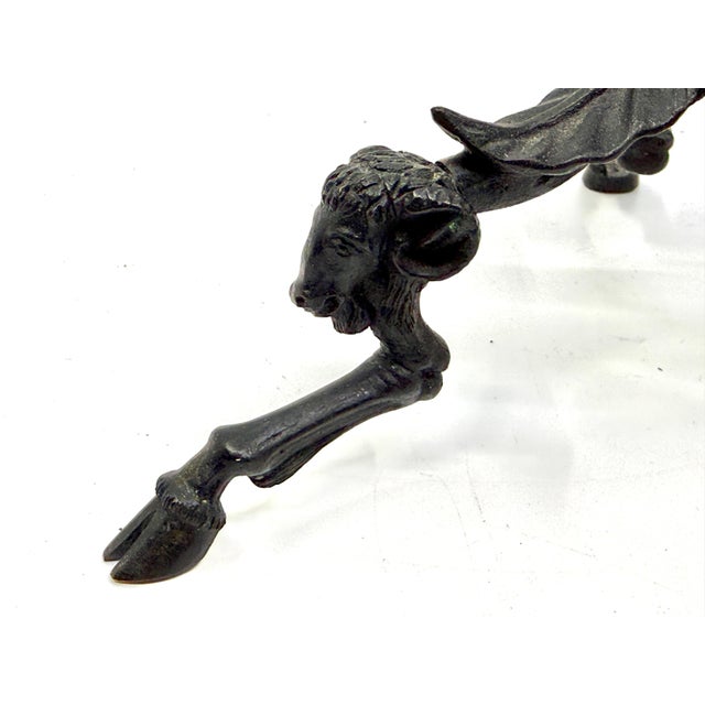 Late 19th Century 19th Century Pompeiian Bronze Neoclassical Grand Tour Souvenir Oil Lamp Heron For Sale - Image 5 of 17