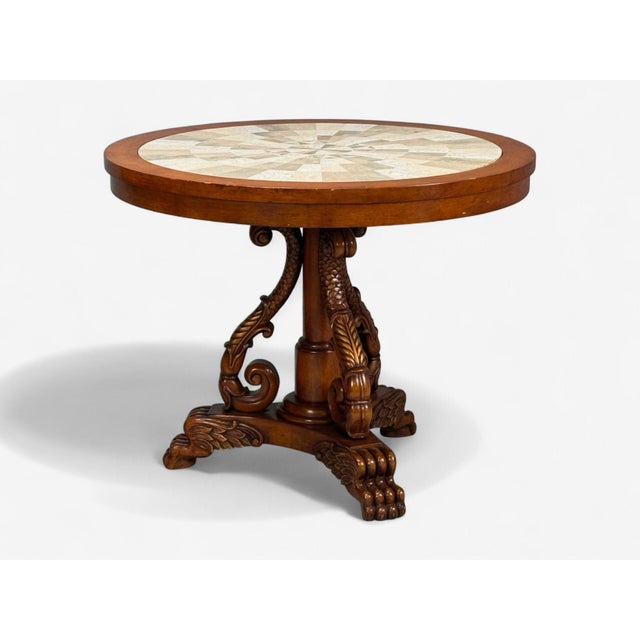 Regency Style, Pine, Stone, Accent Tables, Usa, 20th C. For Sale In New York - Image 6 of 14