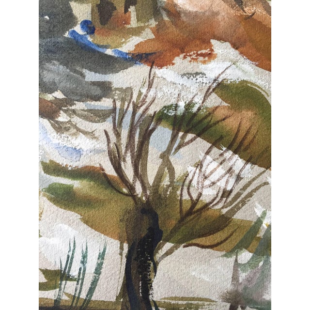 Post Impressionist Katherine Librowicz, European Winter Landscape For Sale - Image 3 of 5