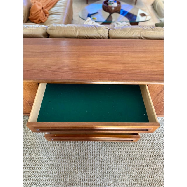 1960s A Vintage Teak Sideboard by Danish Designer Johannes Andersen for Silkeborg Møbelfabrik, Circa 1960s., Attributed For Sale - Image 5 of 12