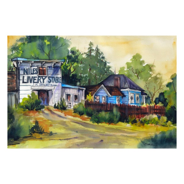 American California Livery Stable by Elsa Hull For Sale - Image 3 of 5