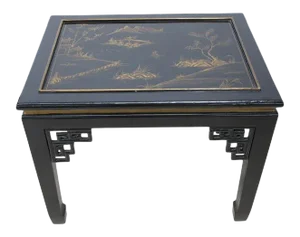 Gilded Chinoiserie Style Side Table