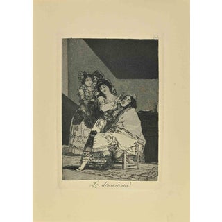 Francisco Goya, Le Descanona, 6th Edition, 1881, Etching For Sale