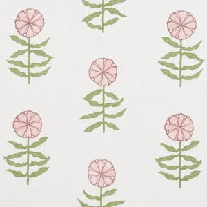 Schumacher x Marian Mcevoy Pretty Petals Fabric In Blush