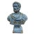 Vintage Classical Plaster Male Bust Sculpture of Roman Emperor Antoninus Pius For Sale