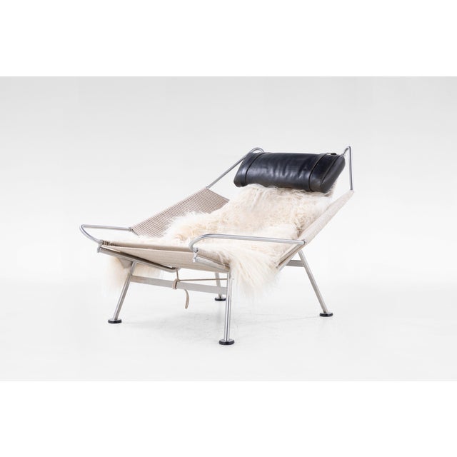 Mid-Century Modern Flag Halyard Lounge Chair by Hans J. Wegner For Sale - Image 3 of 7