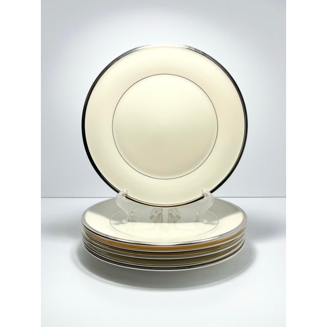 Lenox “Solitaire” Set of 6 Bone China Salad Plates 8” Excellent condition. No chips, cracks, or fleabites. Length 8”...