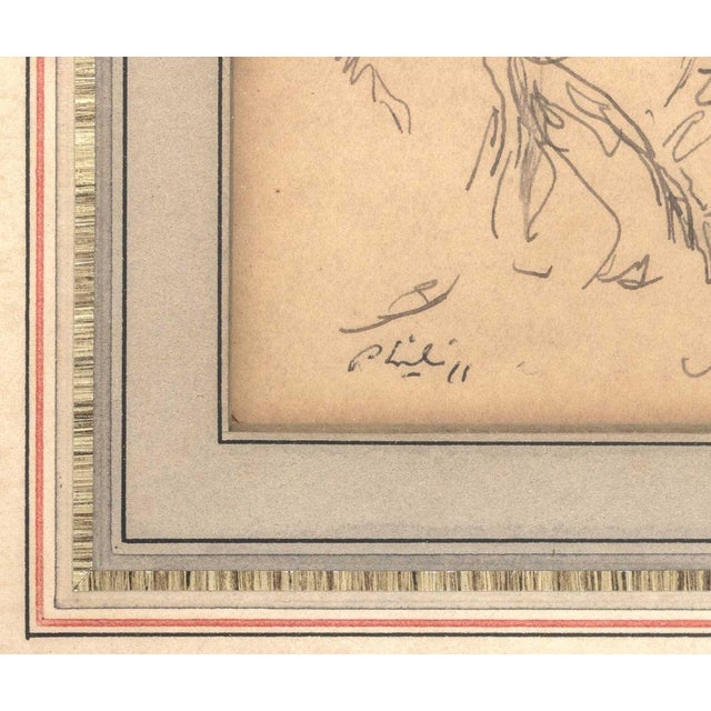 Contemporary Robert Philipp "Rochelle in Hospital" Ink, 1971 For Sale - Image 3 of 5