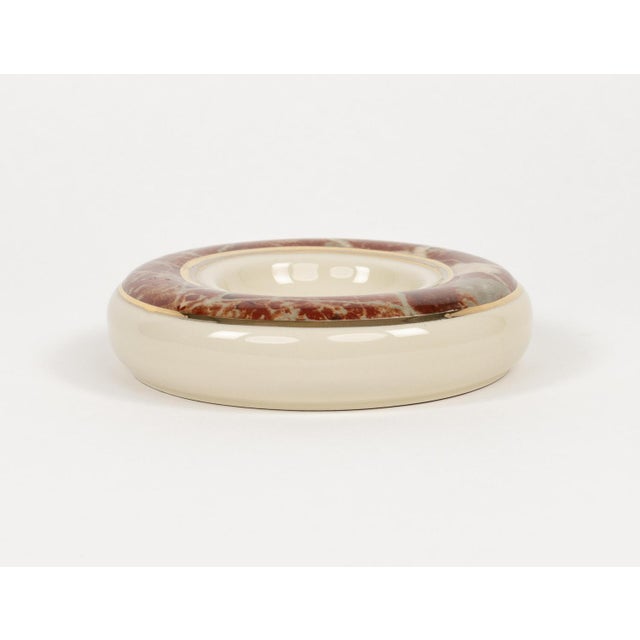Midcentury Round Ashtray in Ceramic by Tommaso Barbi, 1970s For Sale - Image 4 of 15