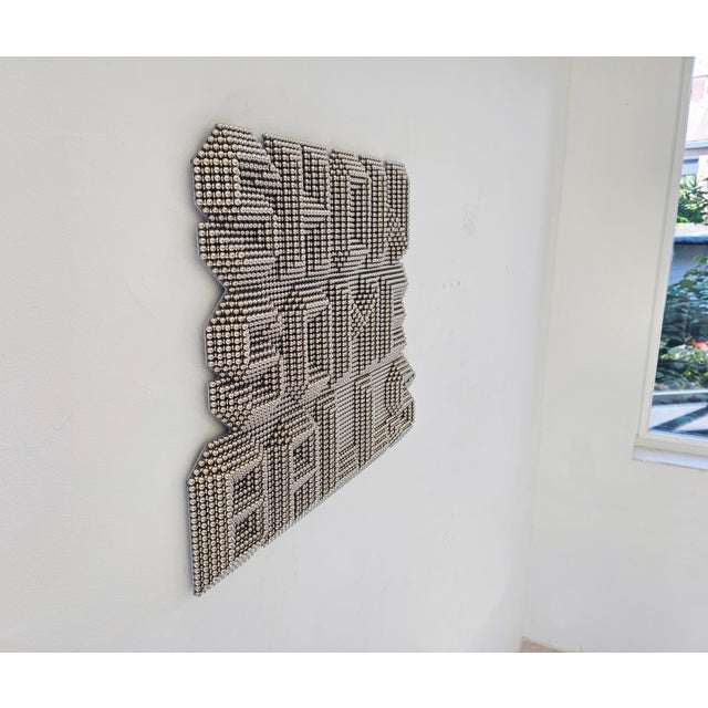 Wall Mounted Heavy Metal Sculpture from Jan Paul For Sale - Image 14 of 18