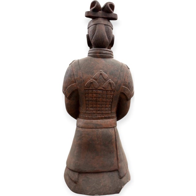 Metal Chinese Terracotta Warrior's Army Qin Shi Huang Officer & Soldier Life Size For Sale - Image 7 of 8