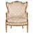 Bergère Armchair in Gilded Wood and Light Fabric, 1860 For Sale - Image 12 of 12
