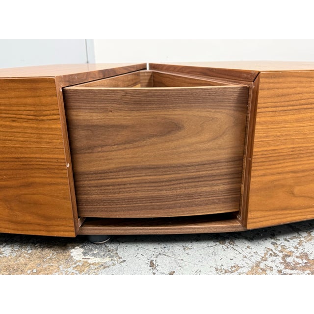 Vig Furniture Modrest Leslie Modern Walnut Coffee Table For Sale - Image 12 of 12