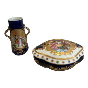 Vintage Limoges Porcelain Dresser Set