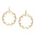 Syna Yellow Gold Satin Twine Earrings with Diamonds, a Pair For Sale