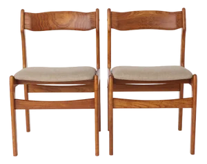Set of Vintage Danish Chairs in Walnut, 1960s