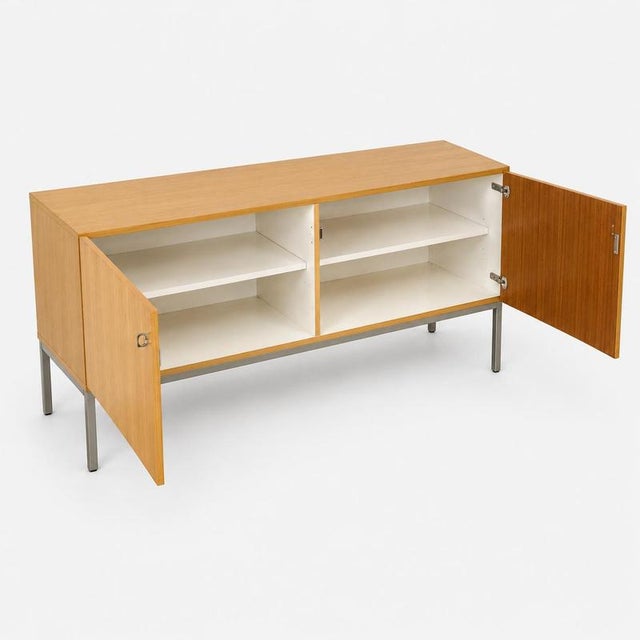 Vintage Low Sideboard with Metal Base, 1970s For Sale - Image 4 of 6