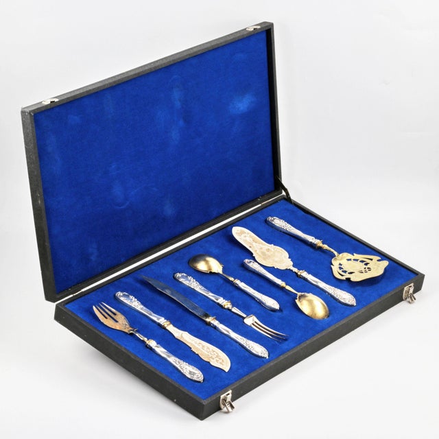 Silver Serving Set, Germany, Set of 9 For Sale - Image 3 of 7