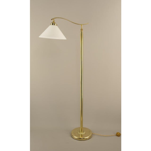Metal Art Deco Adjustable Brass Floor Lamp, Münich, 1930s For Sale - Image 7 of 13