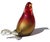 Mid-Century Modern Murano Vintage Ruby Red Copper Aventurine Gold Flecks Italian Art Glass Bird Figurine Sculpture For Sale - Image 3 of 8