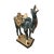 Chinoiserie Vintage Large Chinoiserie Tang-Style Terracotta Camel on Wood Stand 26.5" H For Sale - Image 3 of 7