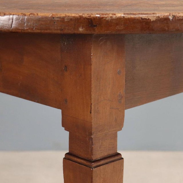 Walnut Directory Console Table For Sale - Image 4 of 8