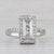 0.35ctw Diamond Halo Ring 14k White Gold Size 7 For Sale In Greensboro - Image 6 of 9