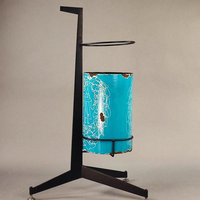 Enamelled Umbrella Stand by Silva Poggibonsi, 1950s For Sale - Image 3 of 8