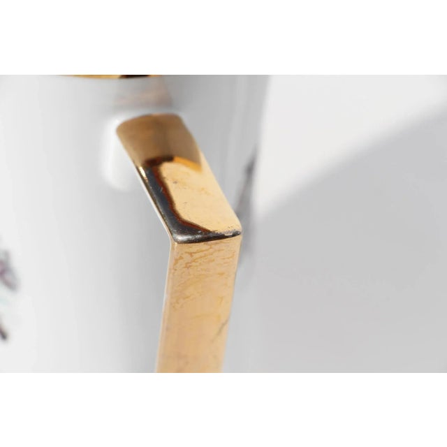 1970s Vista Alegre Portugal Porcelain Coffee Pot Depicting a Fox Hunting Scene For Sale - Image 9 of 13