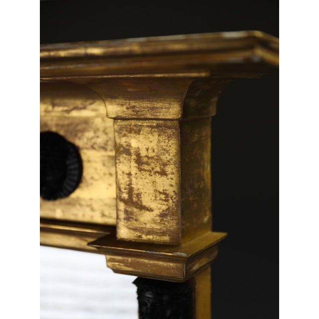 Regency Revival Egyptian Giltwood and Bronze Pier Mirror, 1930 For Sale - Image 12 of 18