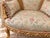 1960 French Artisan Louis XVI Gold Beech Damask Settee For Sale - Image 9 of 13