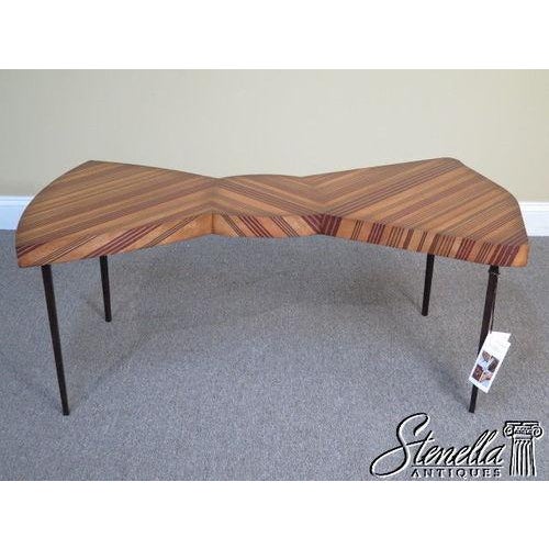 Modernist Design Satinwood Bowtie Coffee Table Jc-494786 For Sale In Philadelphia - Image 6 of 10