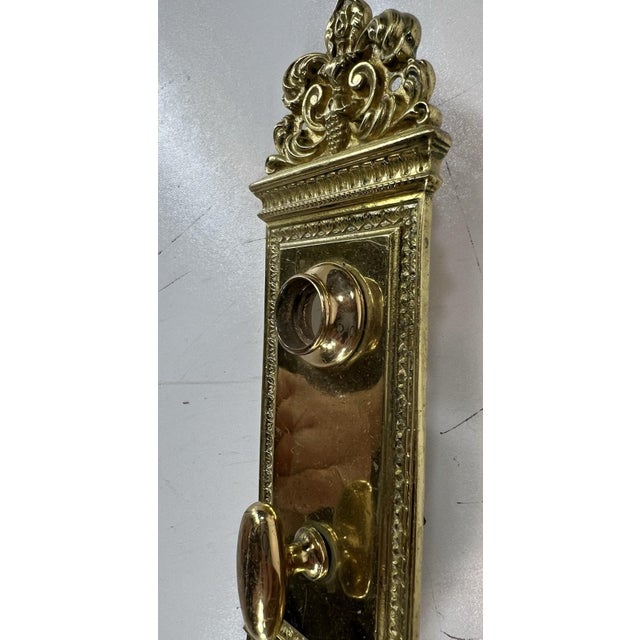 Doorknob Back Plate Entry Antique Victorian / Edwardian Cast Bronze Altena For Sale - Image 14 of 18
